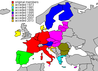 EU membership map